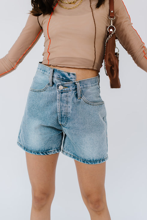 Fast Lane Mesh Top // Tan